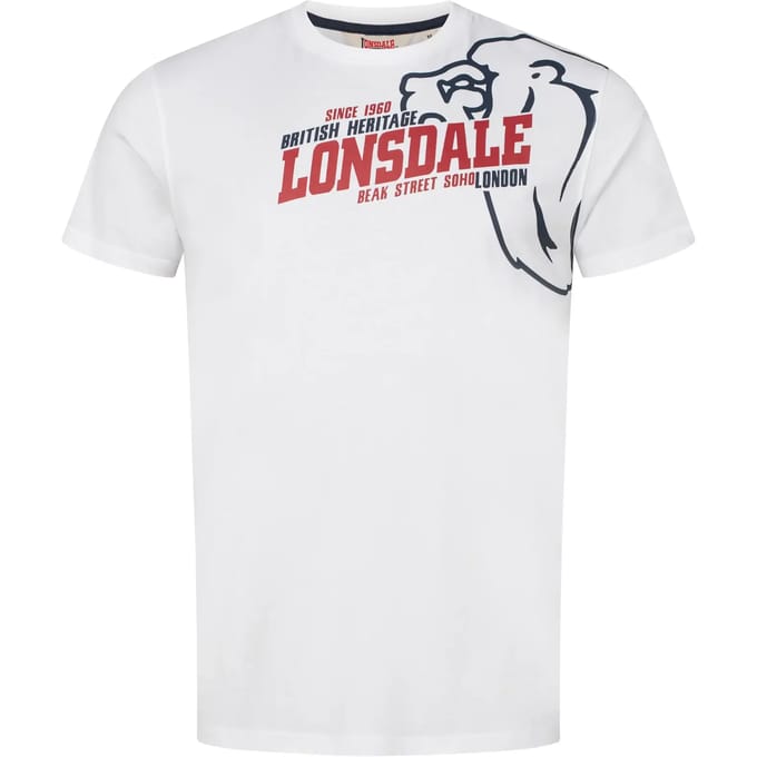 Lonsdale Walkley T-shirt Met Korte Mouwen Wit L Man