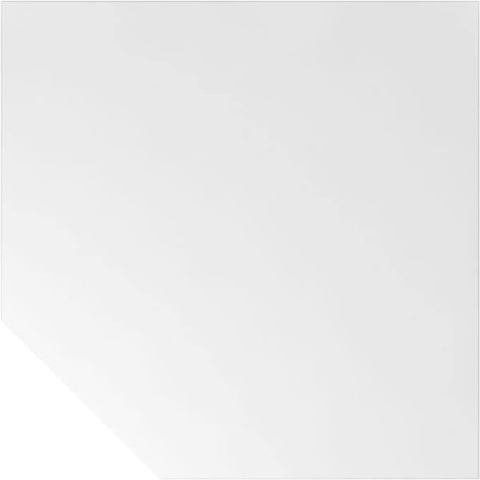 HT12 - trapeziumvormige plaat 120 x 120 Wit