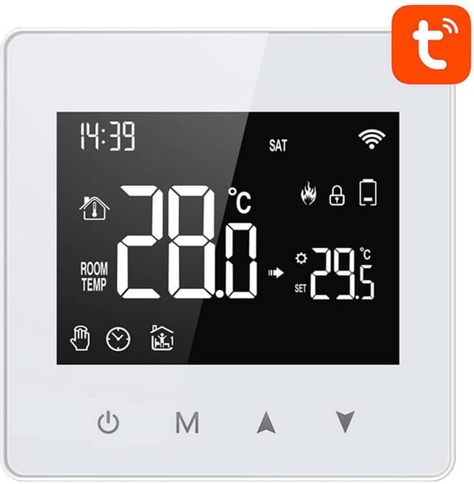 Avatto Zwt198 Zigbee Thermostaat Voor Draadloze Regeling Van De Huistemperatuur