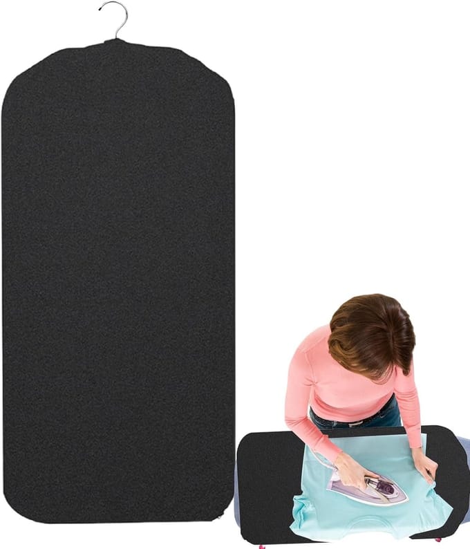 Strijkmat Kleding - Stoom Pers Mat - Kleding Verzorgen - Draaibare Haak - 89x43 cm