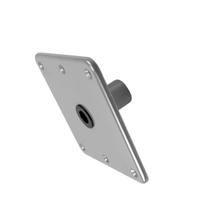 Bootstoelbasis Aluminiumlegering Marine Bootstoelbevestiging Bootstoel Sokkelbasis met 34 inch Pinpaal gray