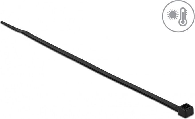 Kabelbind warmtebestendig l 300 x w 4,8 mm zwart 100 stuks