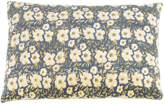 HomeBound by KY | Kussen floral smaragd | sierkussen