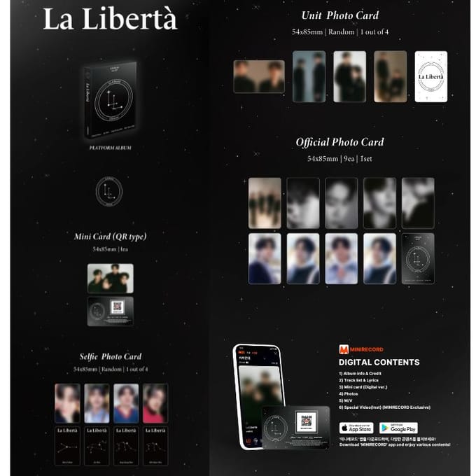 Platform Ver Libelante 1e EP-album La Libertà Platform Ver black