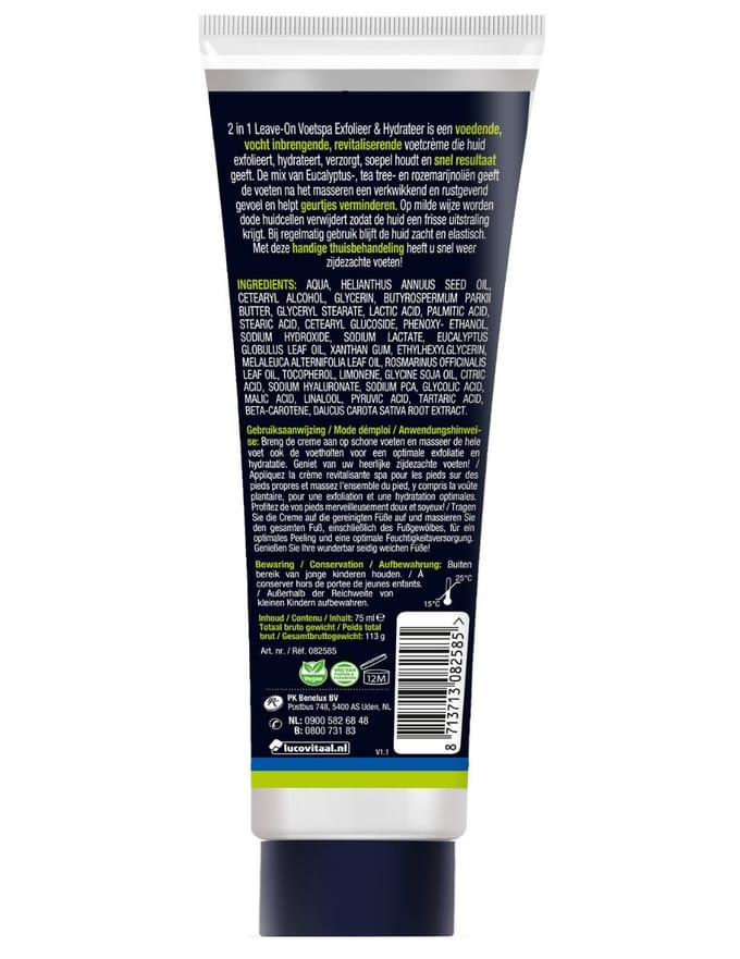 Lucovitaal Voetspa Peel & hydrateer - 75 ml