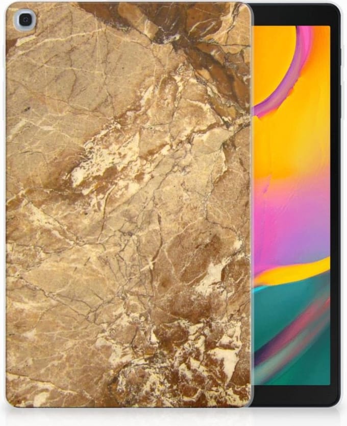 Samsung Galaxy Tab A 10.1 (2019) Tablet Back Cover Marmer Creme