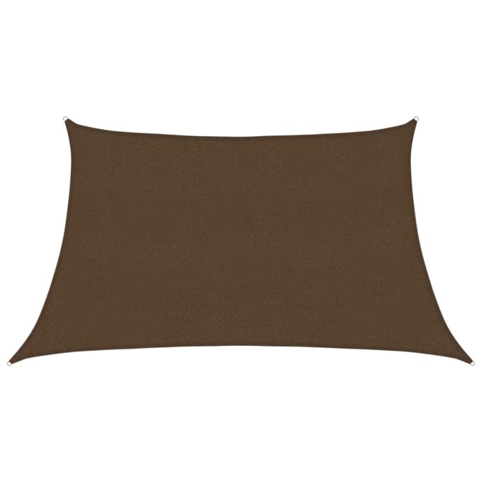 vidaXL - Zonnezeil - 160 - g/m² - 3/4x2 - m - HDPE - bruin
