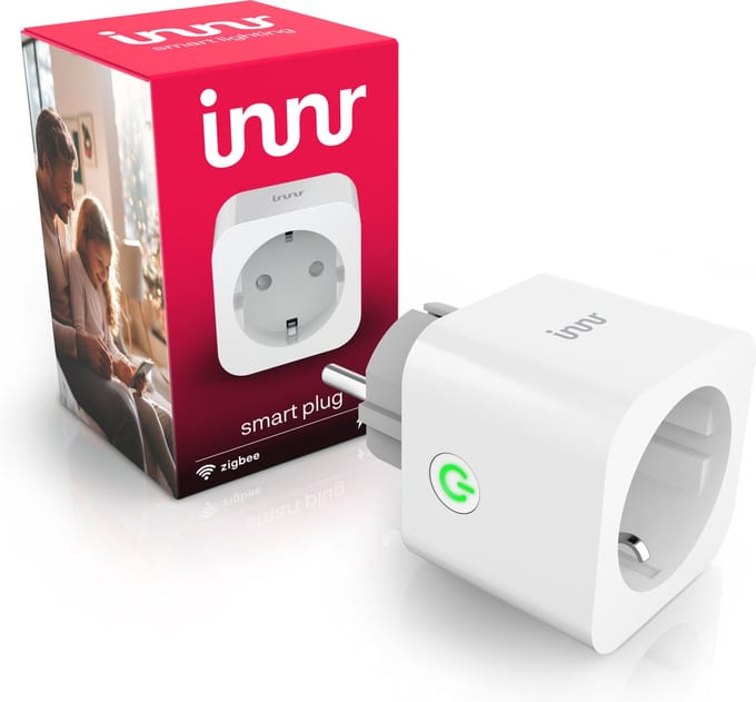 Innr slimme stekker - Zigbee - geschikt voor Philips Hue - smart plug met energiemeter - smartplug - 1 stuk