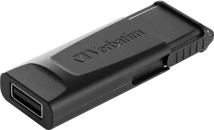 Verbatim Slider USB-stick 128 GB Zwart 49328 USB-A 2.0