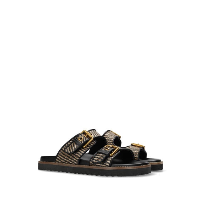 Mexx Reilly Penny Slippers - Dames - Zwart - Maat 41