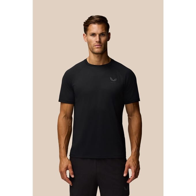 Castore Adapt Trainings T-Shirt Polyester Heren Zwart Activewear T-Shirts