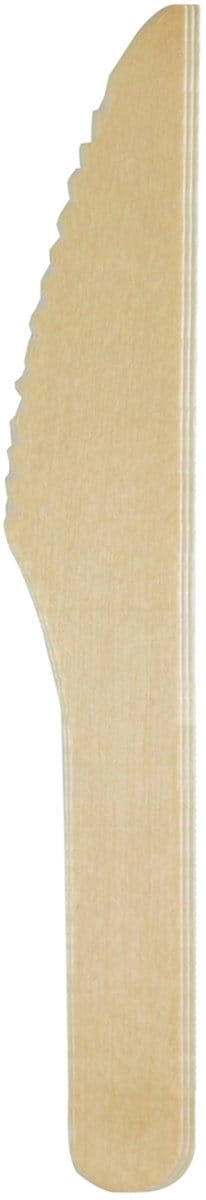 Vegaoo - 8 ecologische houten messen 15 cm