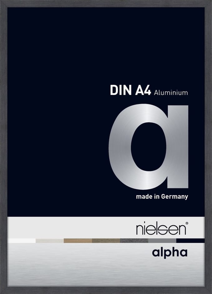 Nielsen Alpha Aluminium Fotolijst Grey 21x29,7cm (A4)