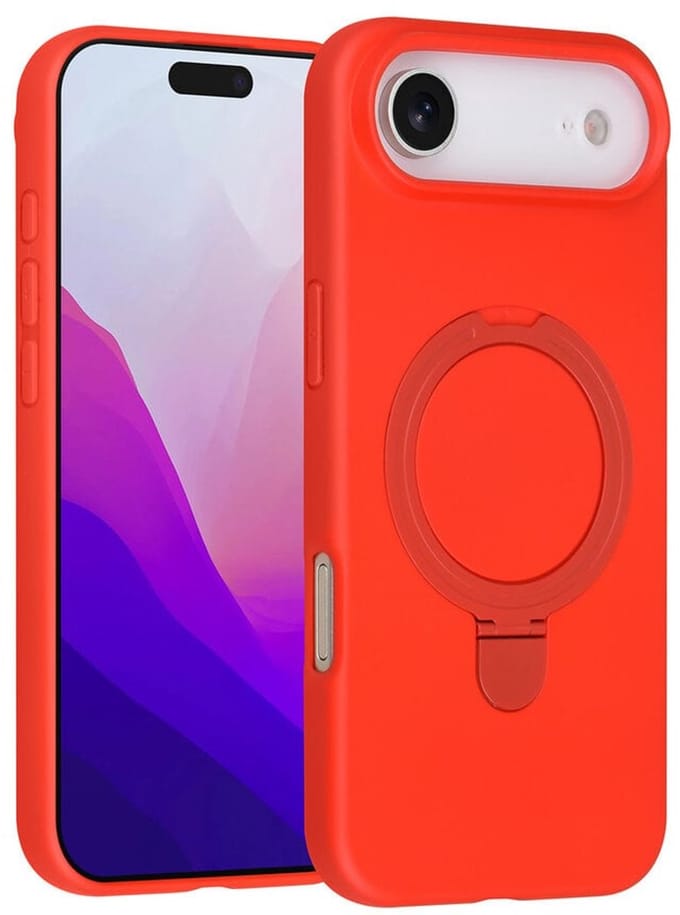 TUNIQ Backcover - iPhone 17 Air - Classic Rood - Magsafe met Ring Stand - Valbescherming