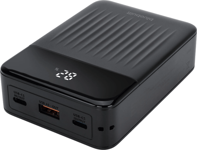 BlueBuilt Power Bank 20.000 mAh met Snelladen Zwart