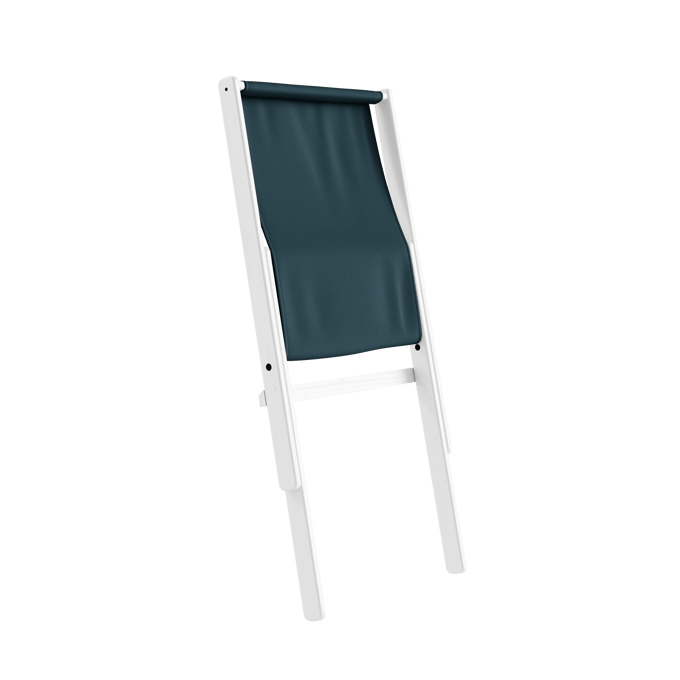 Karup Boogie klapstoel - 757 Petrol Blue - 205 white lacquered
