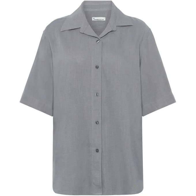 Dameshemd KnowledgeCotton Apparel Loose Linen-mix