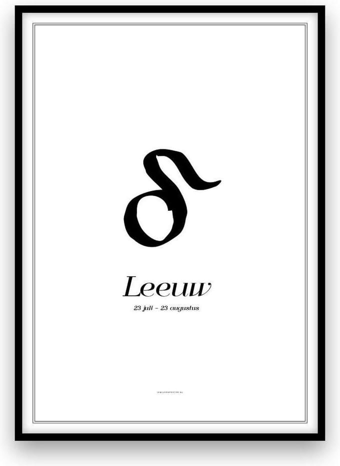 Leeuw - Poster - A3 formaat