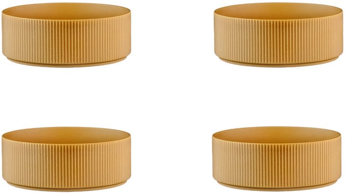SCANDI kom Ø16,5cm - 4 stuks - Oker