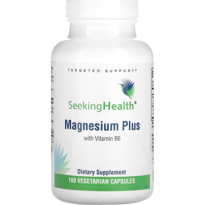 Seeking Health, Magnesium Plus, Vitamine B6, 100 vegetarische capsules