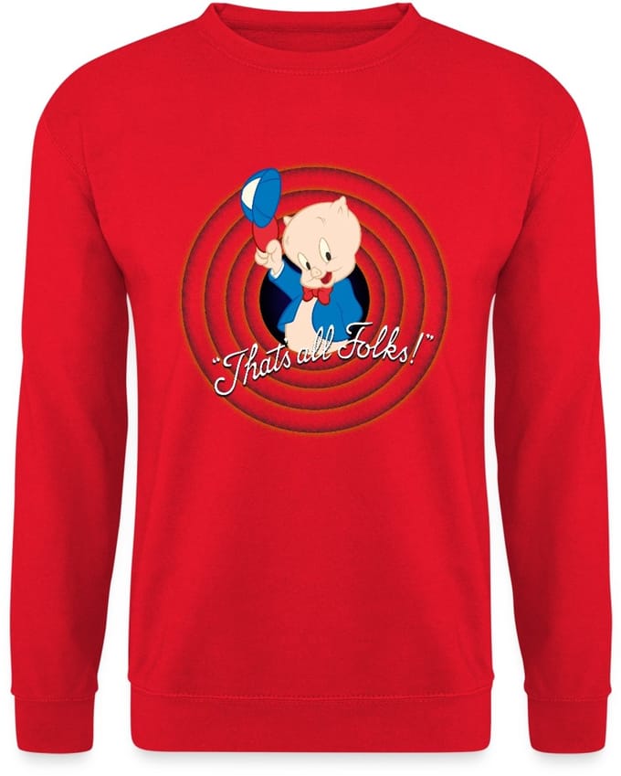Looney Tunes Porky Pig Sweater Heren