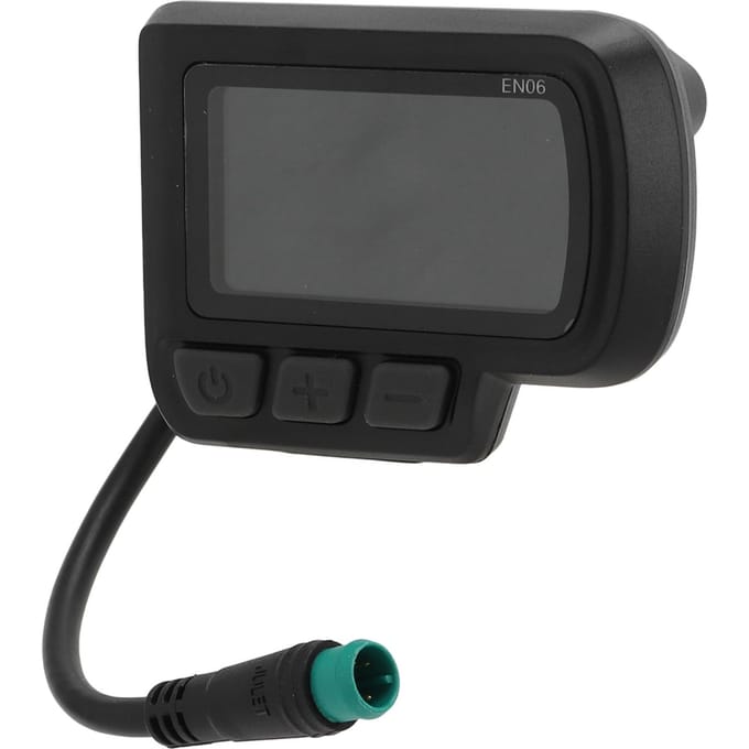 Elektrische Fiets EN06 LCD Display Meter met USB Interface Snelheidsweergave voor Elektrische Fiets Mountainbike Scooter Water black