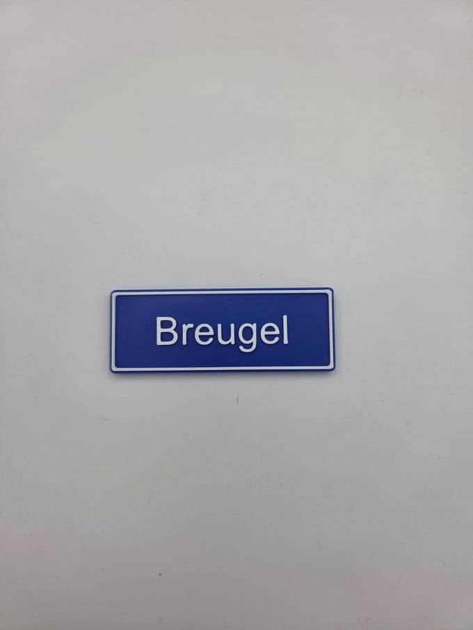 Koelkast Magneet plaatsnaam 8 X 3 CM Breugel