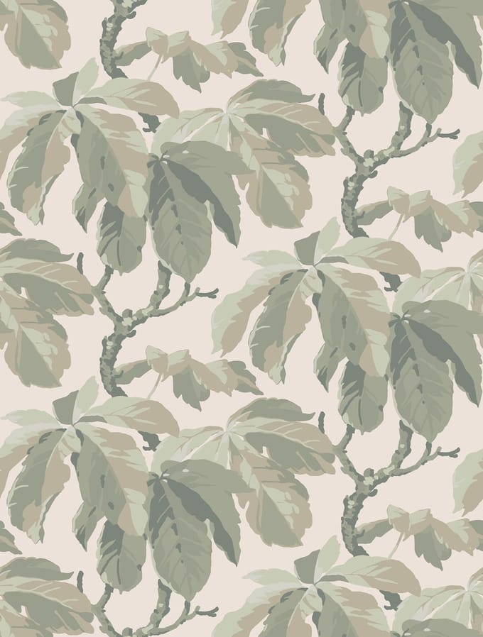Boråstapeter Vliesbehang 4841 - New Heritage - Botanisch Groen - 53cm x 10.05m
