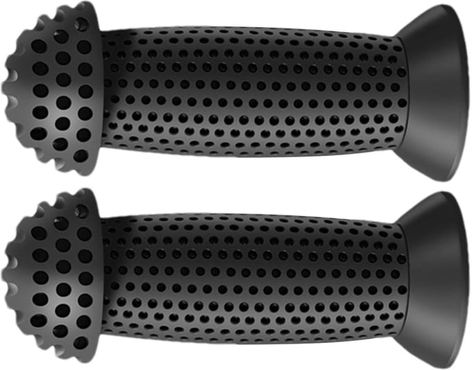 Kinderfiets Handgrepen - Step Handgrepen - Veilig Fietsen - Antislip Rubber - 10 cm Lengte - Zwart