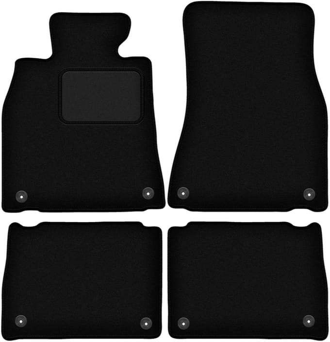 Zwarte velours vloermatten voor: Lexus LS III sedan (2000-2006)