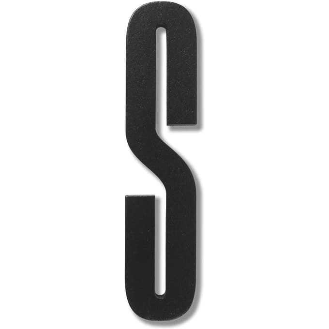 DESIGN LETTERS - Houten letters - S - zwart