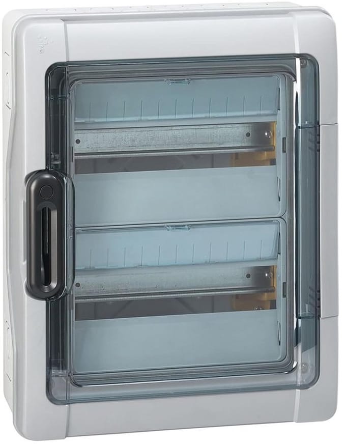 Opbouw Zekeringkast Vochtbestendig IP65 - 2 Rijen, 24 Modules - Uitbreidbaar voor Binnen & Buiten