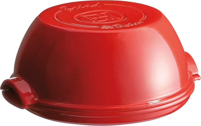 Broodset - Bakvorm - Zelf brood bakken - Keramische koepel - 325 cm - Rood