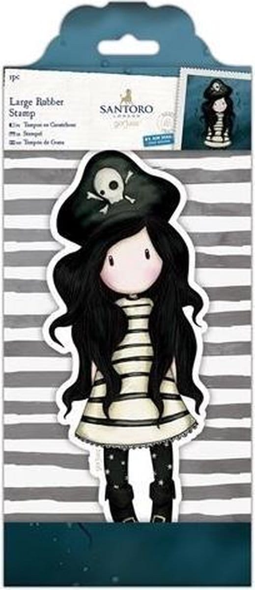 Large Rubber Stamp - Santoro - Piracy