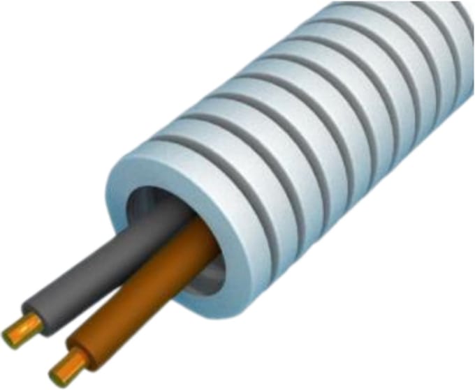 Snelflex flexibele buis VD draad 1x2,5 en 1x1,5mm - 16mm rol 100 meter (SF25/15Z)