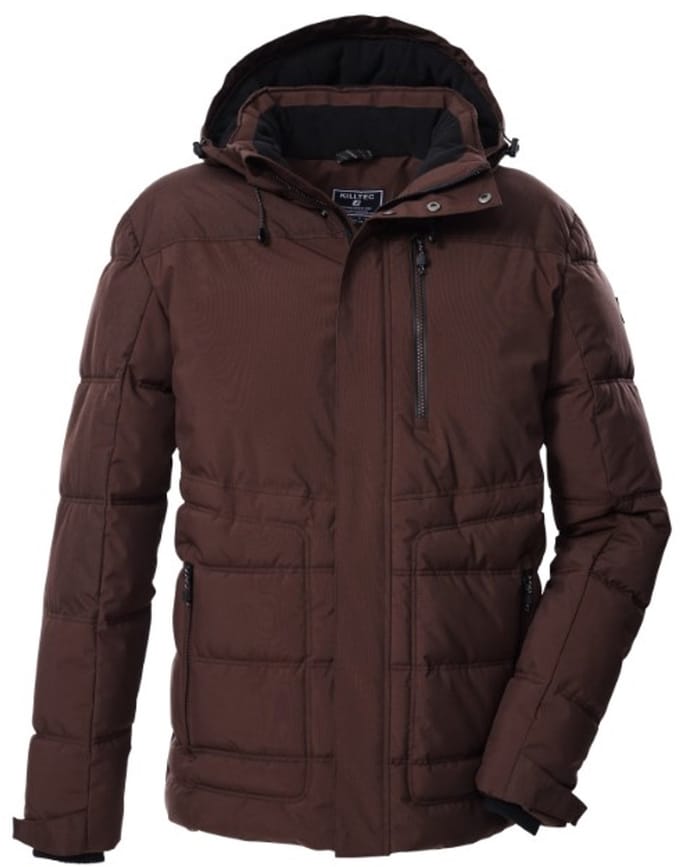 Killtec heren winterjas - padded - 43321 - bruin/rood - maat S