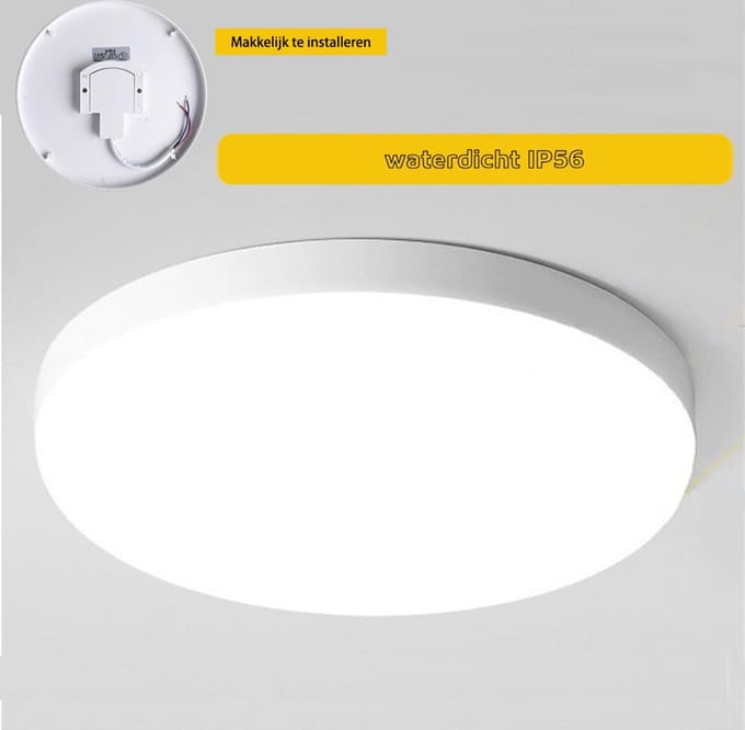 Premium LED Plafondventilator met verlichting 25 cm - LED Plafondlamp- PC waterdicht ceiling verlichting-Waterdicht verlichting IP56-