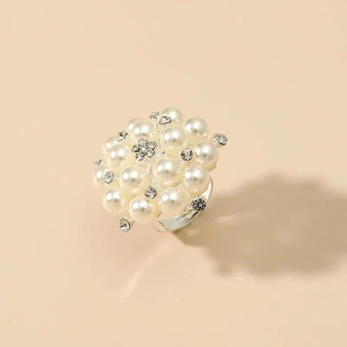 Mode Vingerring Opening Verstelbare Simulatie Parelring Sieraden Cadeau