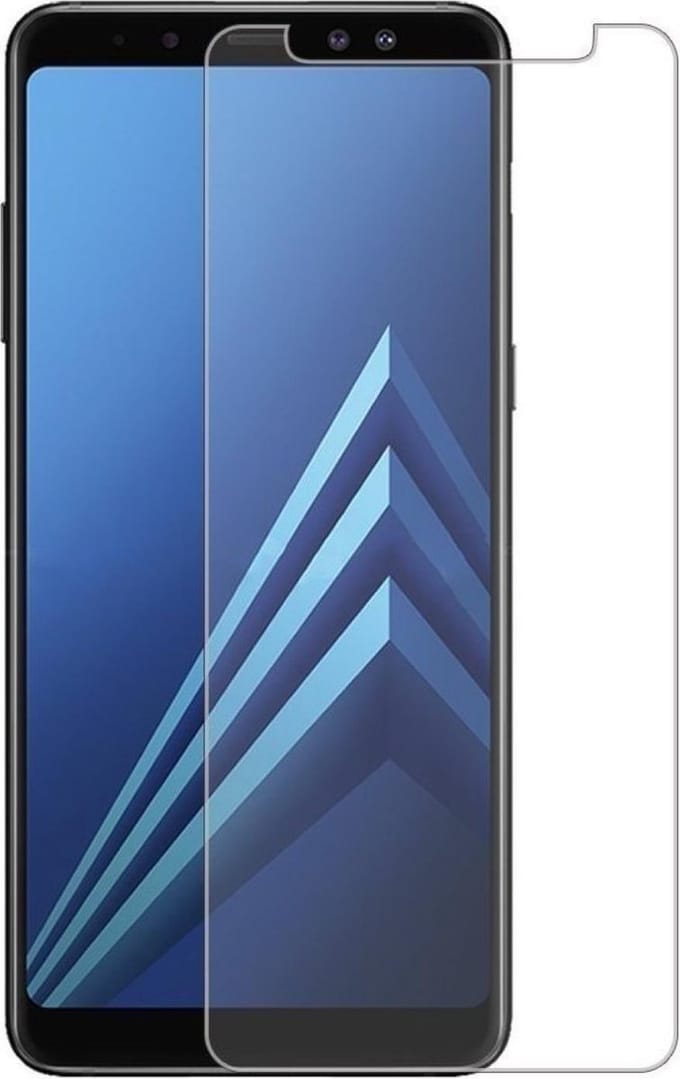 Screenprotector geschikt voor Samsung Galaxy A8 (2018) Tempered Glass Glazen Screen Protector (2.5D 9H)