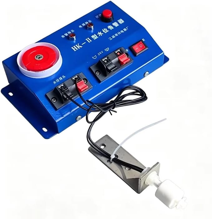 Waterniveau Alarm - Bilgewater Detector - Scheepsveiligheid - Zeewaterbestendig - DC 24-26V - Grijs