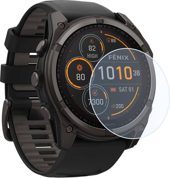 Screenprotector - Geschikt voor Garmin Fenix 8 Solar (51 mm) Screenprotector Bescherm Glas - Screen Protector Geschikt voor Garmin Fenix 8 Solar Screenprotector Tempered Glass
