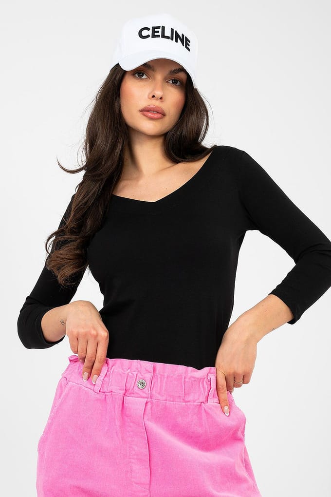Serena V Essence Top - Schwarz / S/M