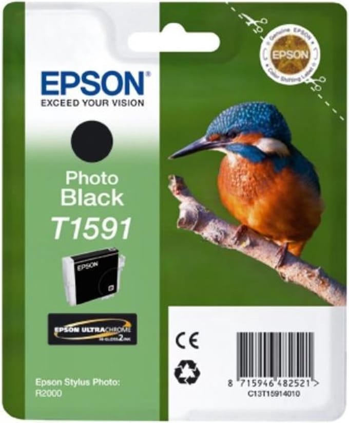 Epson T1591 - Inktcartridge / Foto Zwart