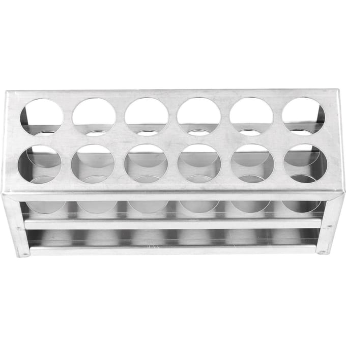 Reageerbuishouder 304 Roestvrij Staal Reageerbuishouder Rek voor Laboratorium en Studio 23mm 12 Gaten gray