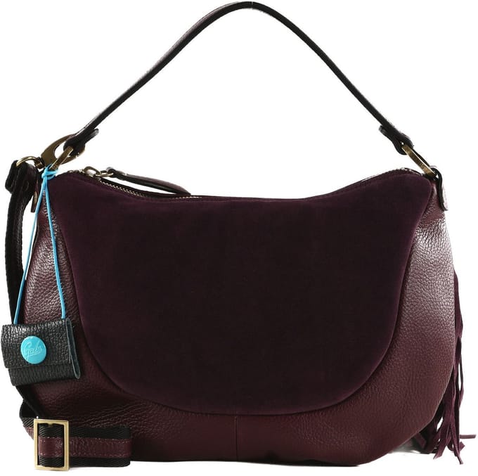 Gabs Leren schoudertas Marty TG Bowling Bag Chianti wijnrood