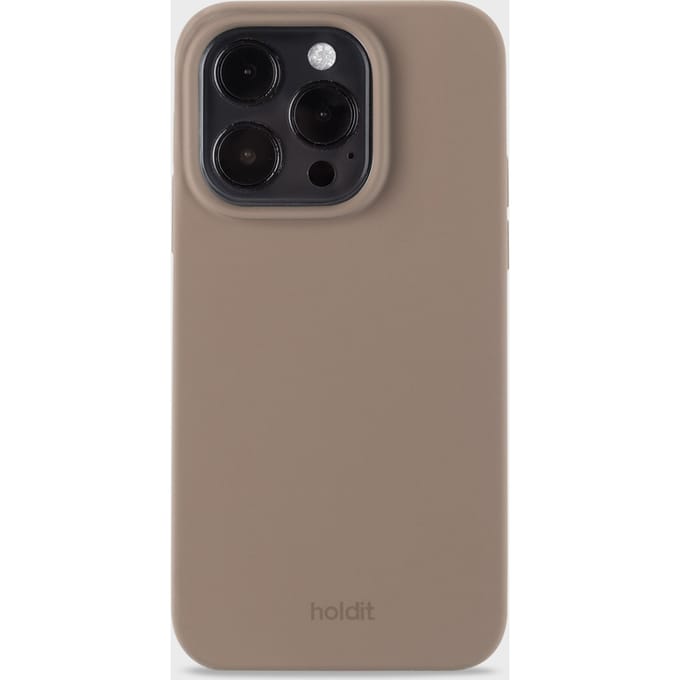 Holdit Silicone Case geschikt voor Apple iPhone 14 Pro - Mocha Brown