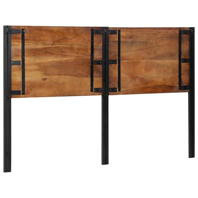 vidaXL - Hoofdeinde - 160 - cm - massief - gerecycled - en - ijzer