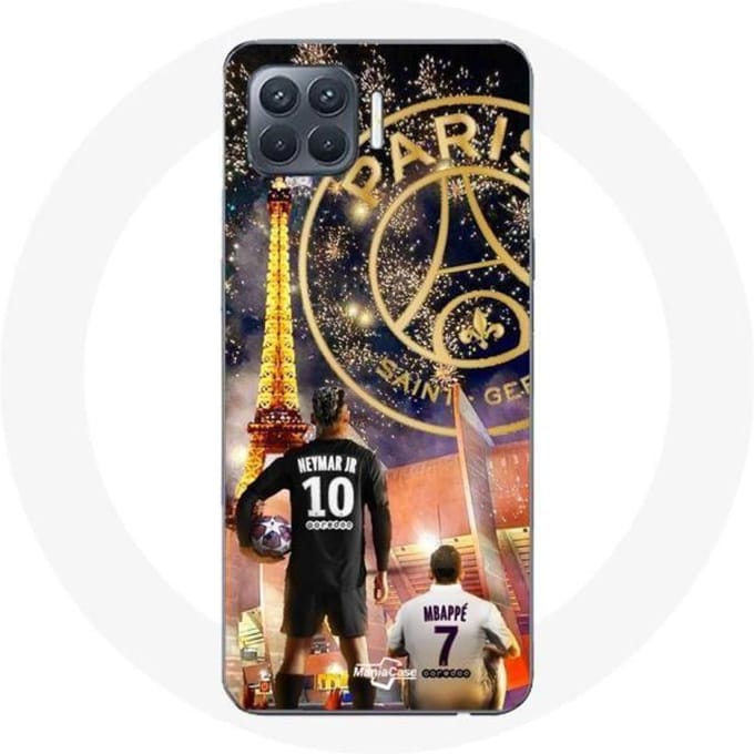 Coque pour Oppo A93 PSG Neymar et Mbappé Joyeux noël