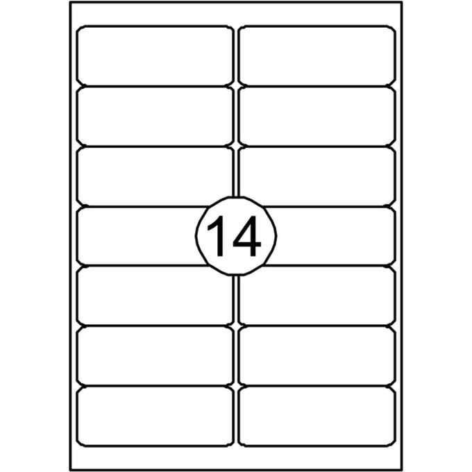 Etiket Quantore 99.1x38.1mm 210 stuks