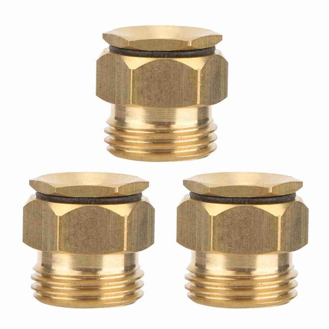 Lot de 3 buses de pulvérisation réglables pour jardin, filetage externe G1/2 beige